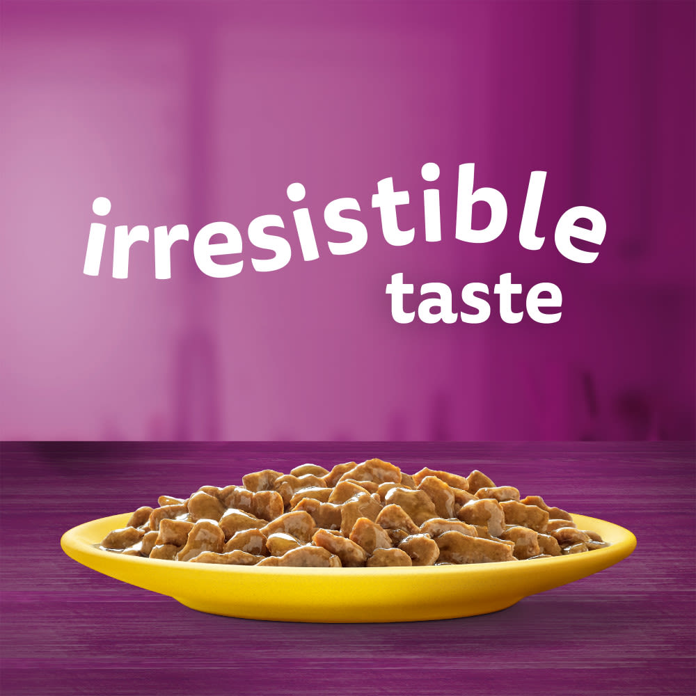 Whiskas 1+ Poultry Feasts Adult Wet Cat Food Pouches in Gravy