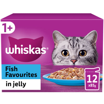 Whiskas Jelly Cod Salmon Tuna Whitefish Adult Wet Cat Food