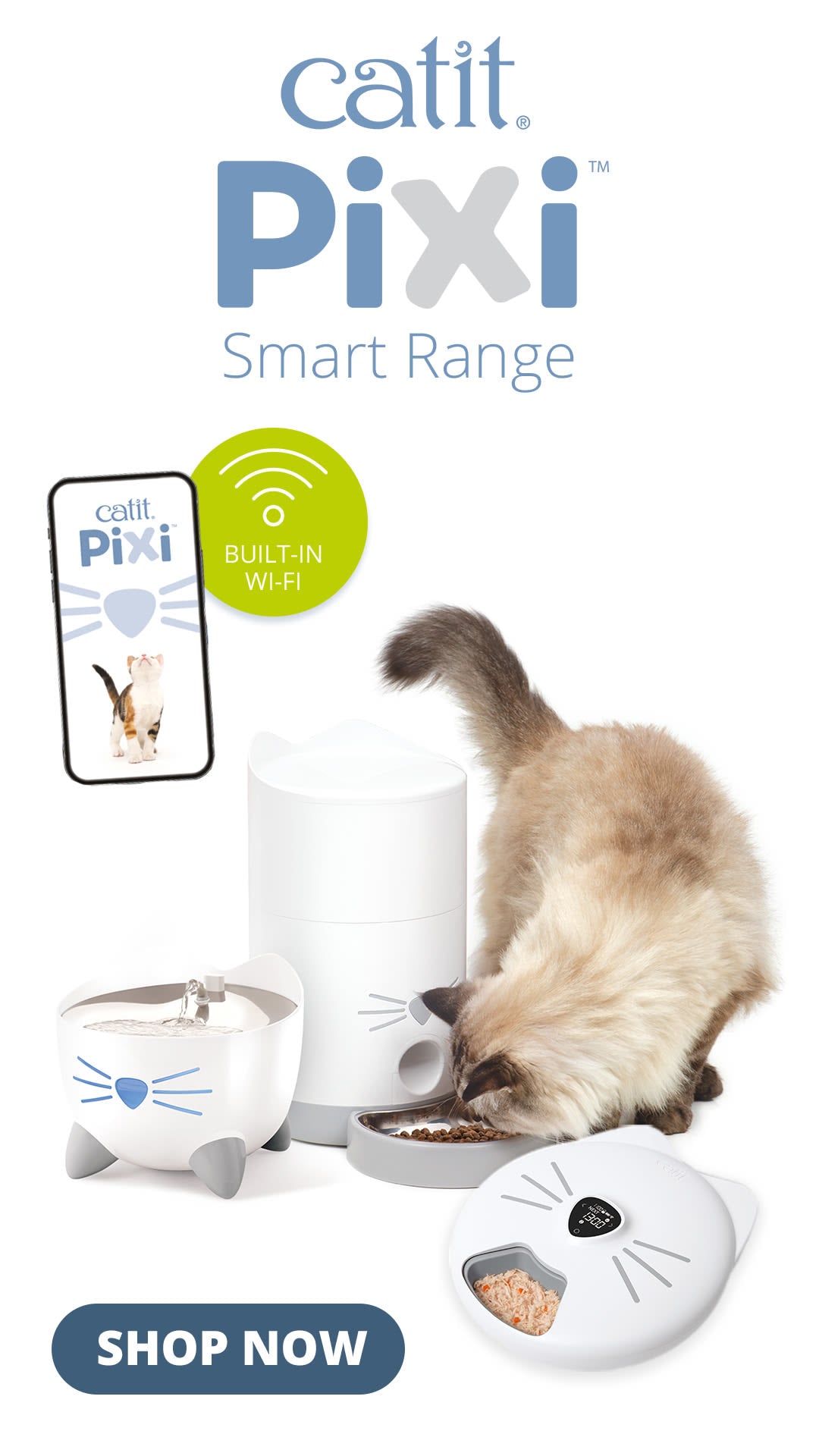 Catit Pixi Cat Smart Feeder – Pet Supermarket - Main Image