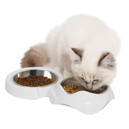 Catit Pixi Double Cat Food Bowl