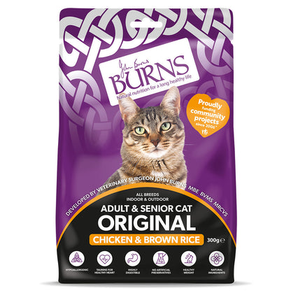 Burns Original Adult/Senior Dry Cat Food - Chicken & Brown Rice