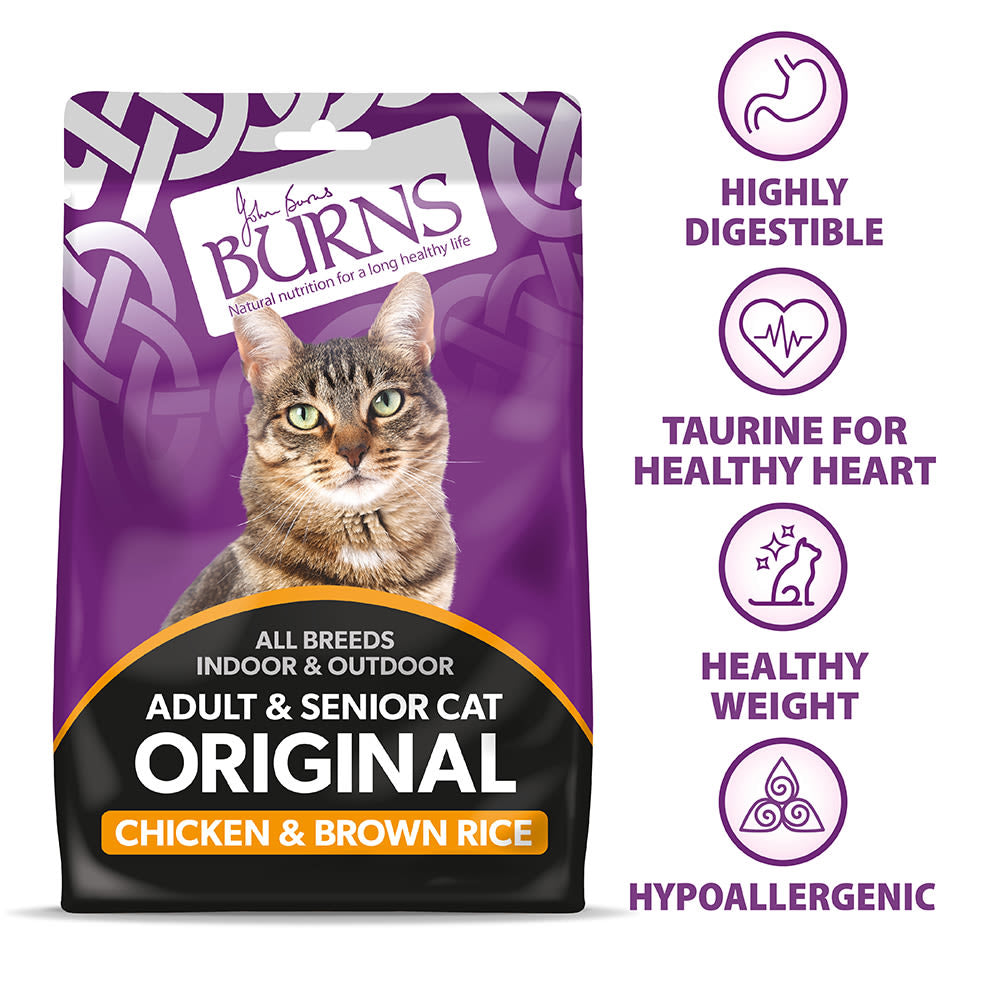 Burns Original Adult/Senior Dry Cat Food - Chicken & Brown Rice
