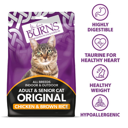 Burns Original Adult/Senior Dry Cat Food - Chicken & Brown Rice