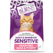 Burns Sensitive Grain-free Adult/Senior Dry Cat Food - Duck & Potato