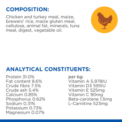 Hill's Science Plan Light Mature Adult Dry Cat Food - Chicken