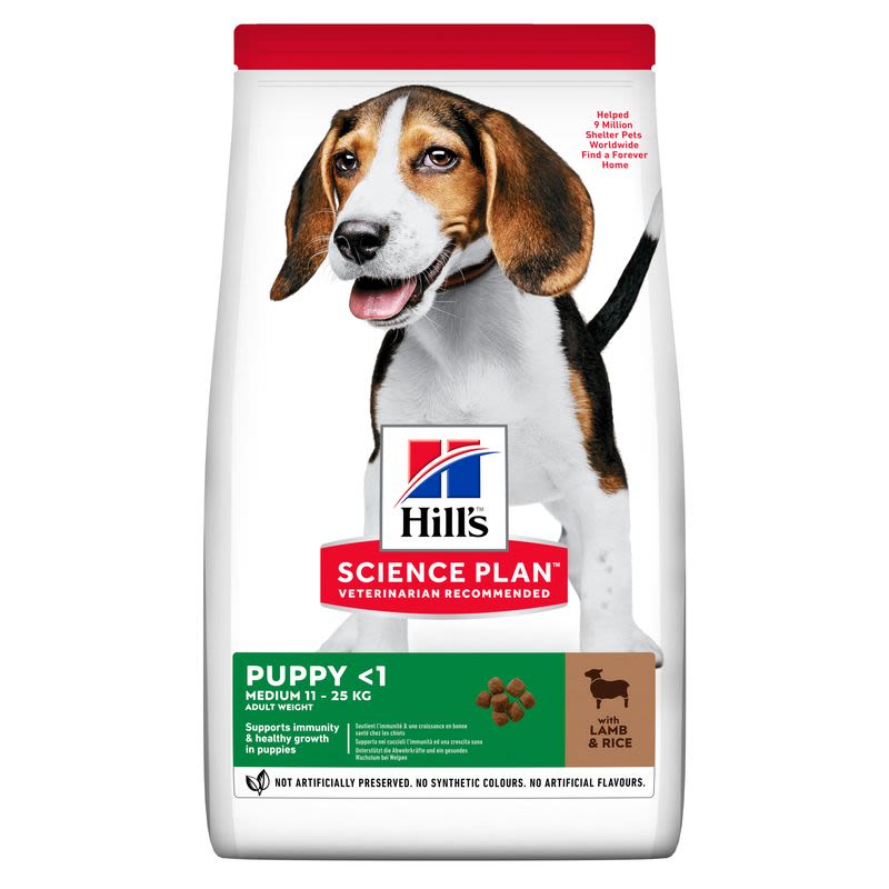 Hill's Science Plan Medium Puppy Dry Dog Food - Lamb & Rice