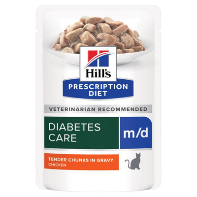 Hill's Hill'S Md Diabetes Adult Wet Cat Food pet food packaging