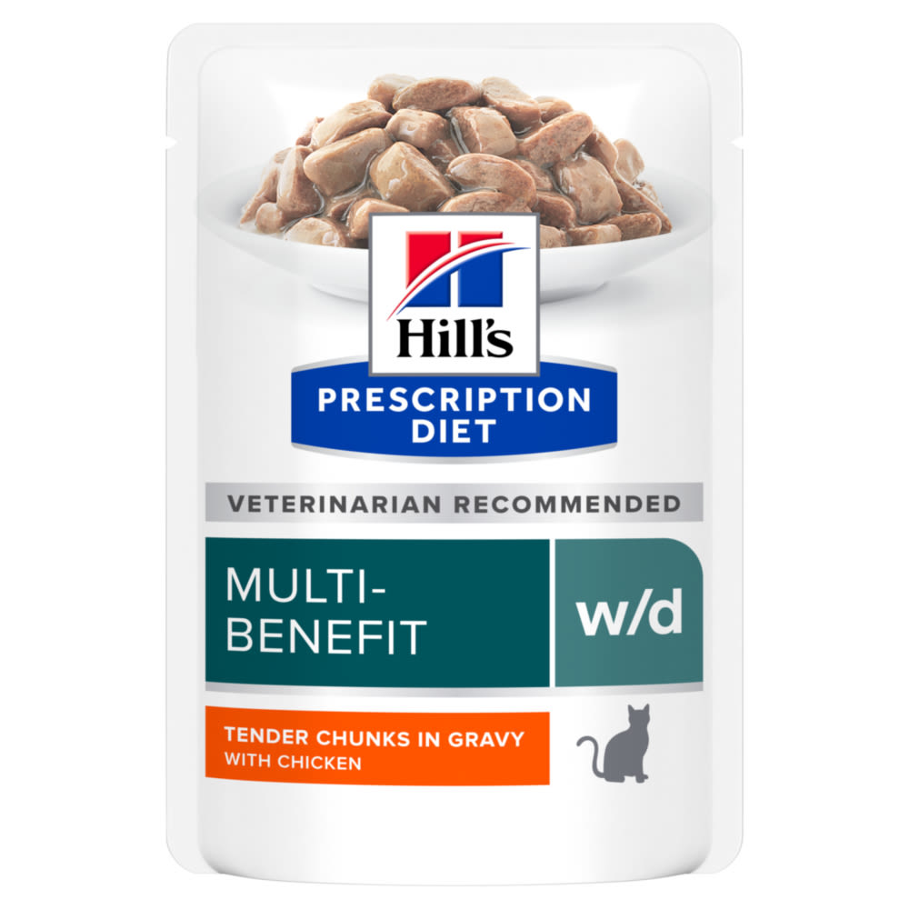 Hill's Pet Nutrition Hill'S Pet Nutrition Hill Prescription Multi Benefit Chicken Adult Wet Cat Food pet food packaging