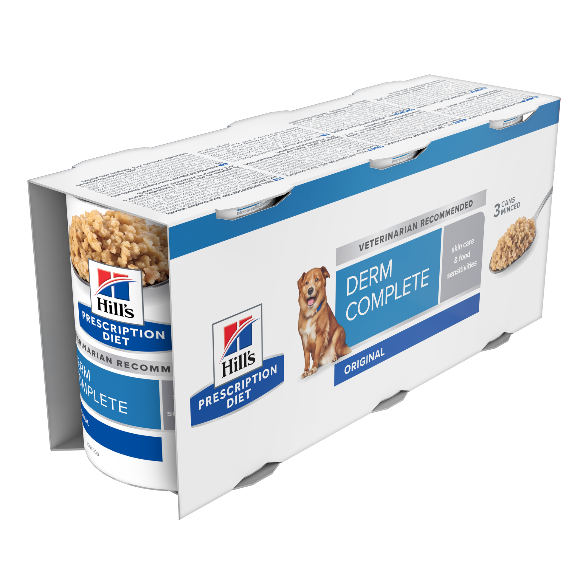Hill's Pet Nutrition Hill'S Pet Nutrition Hill Prescription Derm Skin Care Sensitivities Adult Wet Dog Food pet food packaging