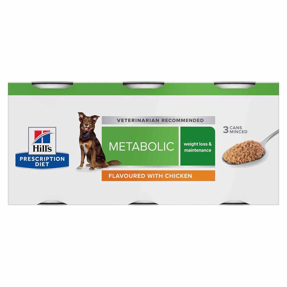 Hill's Prescription Diet Metabolic Weight Management Wet Dog Food - Chicken 12 x 370g
