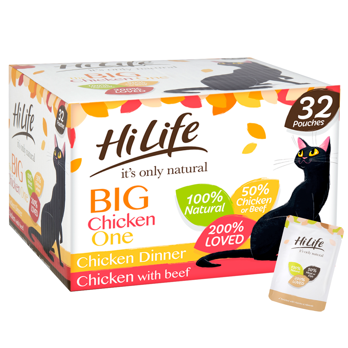 Hilife Hilife It Only The Big One Chicken Adult Wet Cat Food pet food packaging