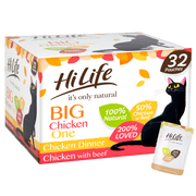 HiLife it's Only Natural Wet Cat Food - The Big Chicken One in Jelly