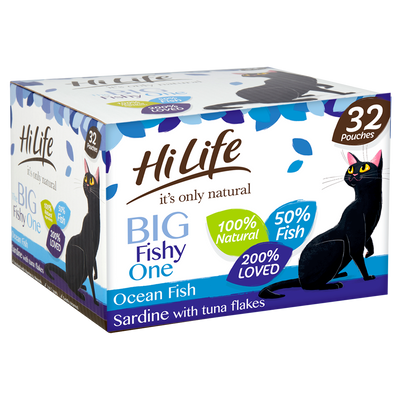HiLife Hilife It Only The Big Fishy One Adult Wet pet food packaging