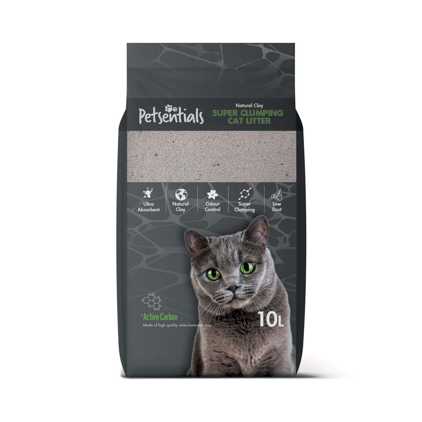 Petsentials Super Clumping Cat Litter with Activated Carbon