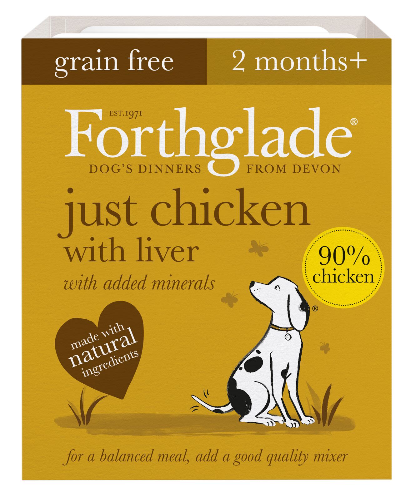 Forthglade Forthglade Chicken Adult Wet Dog Food pet food packaging