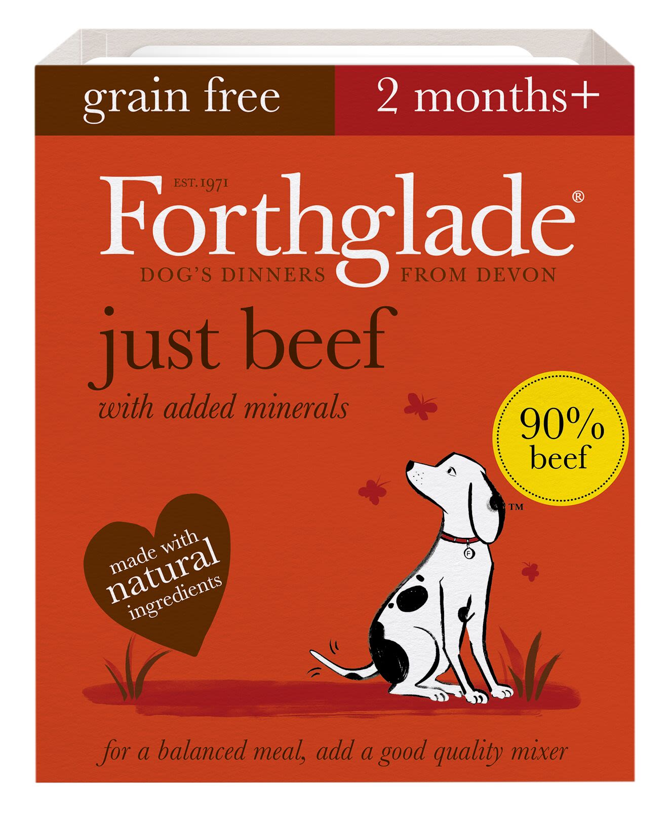 Forthglade Forthglade Beef Adult Wet Dog Food pet food packaging
