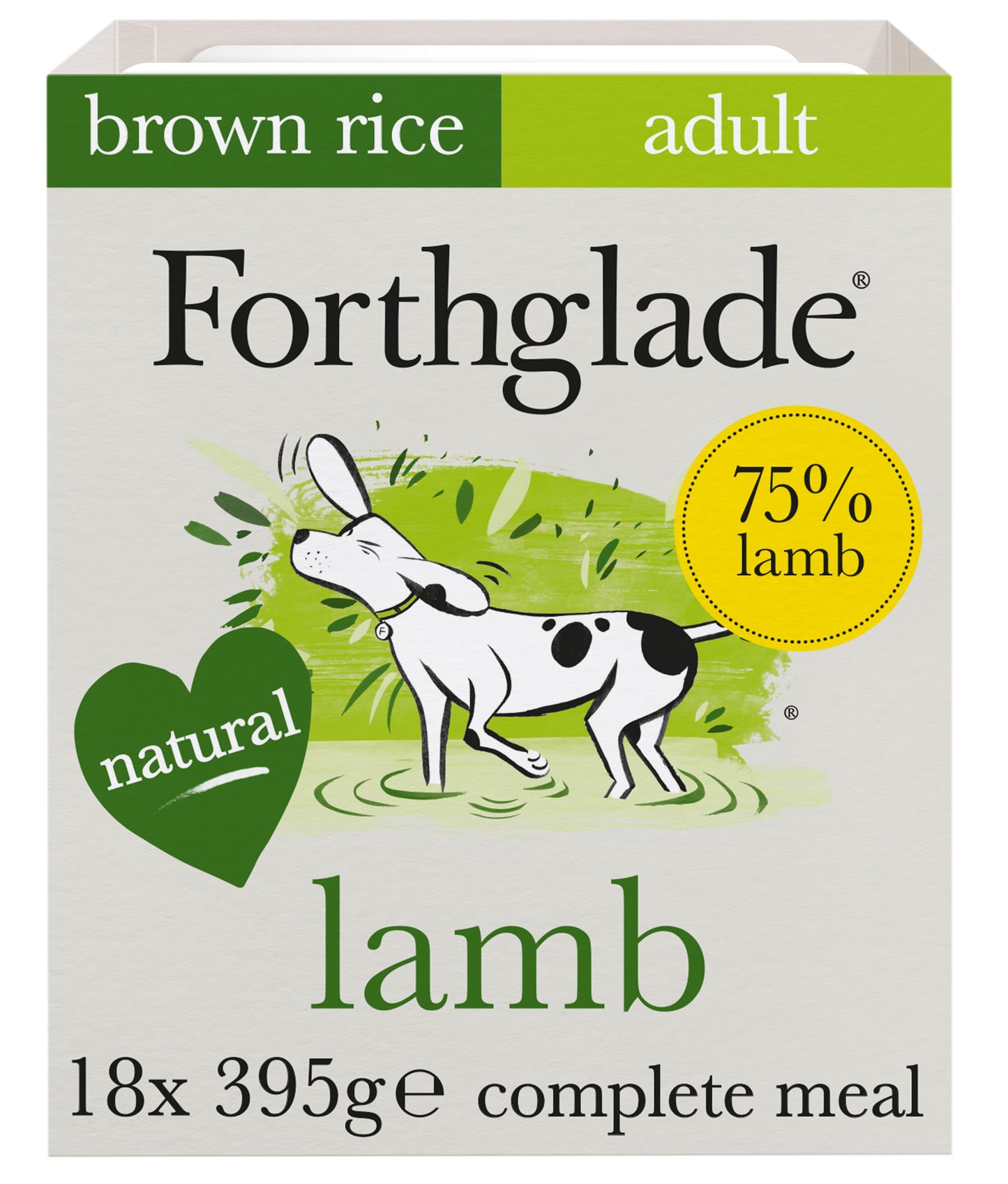 Forthglade Complete Meal Adult Wet Dog Food -  Lamb with Brown Rice & Veg