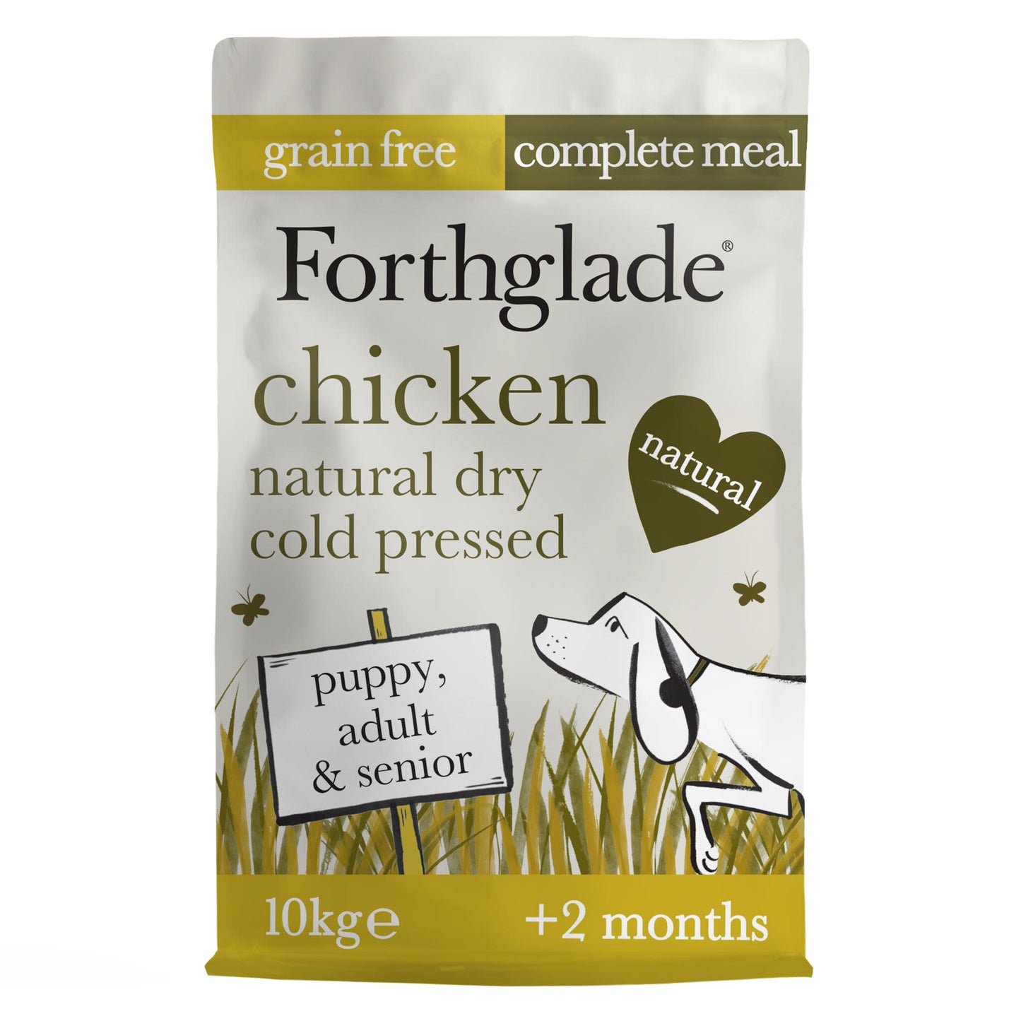 Forthglade Complete Natural Cold Pressed Dry Dog Food -  Chicken with Sweet Potato 10kg