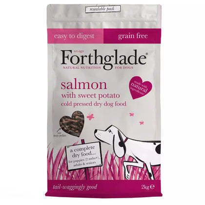 Forthglade Complete Natural Cold Pressed Dry Dog Food - Salmon with Sweet Potato