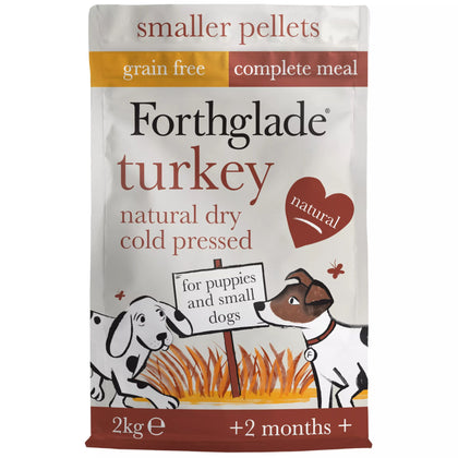 Forthglade Complete Natural Cold Pressed Small Dry Dog Food - Turkey with Sweet Potato