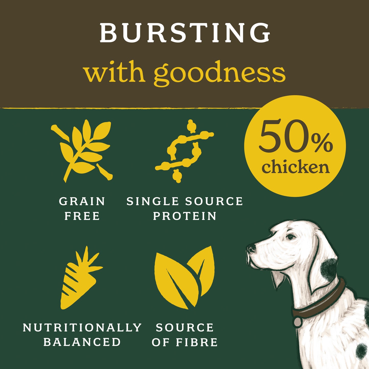 Forthglade Lightly Baked Natural Dry Dog Food - Chicken with Sweet Potato