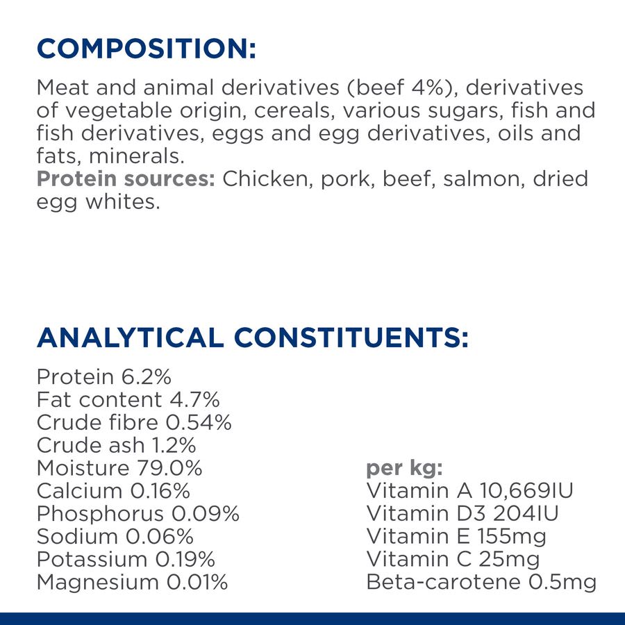 Hill's Prescription Diet k/d Kidney Care Wet Cat Food - Chicken, Beef, Salmon