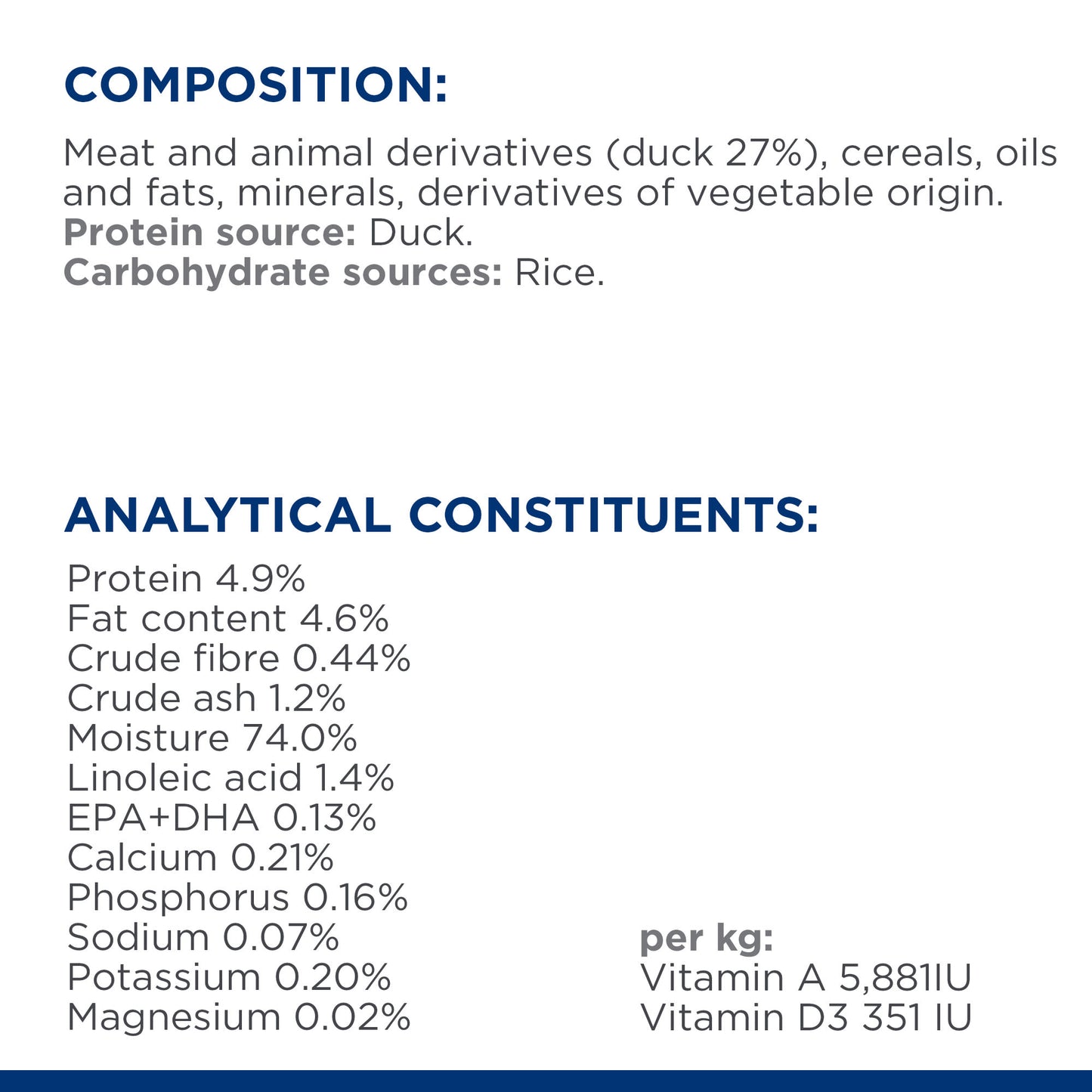 Hill's Prescription Diet d/d Food Sensitivities Wet Dog Food - Duck & Rice