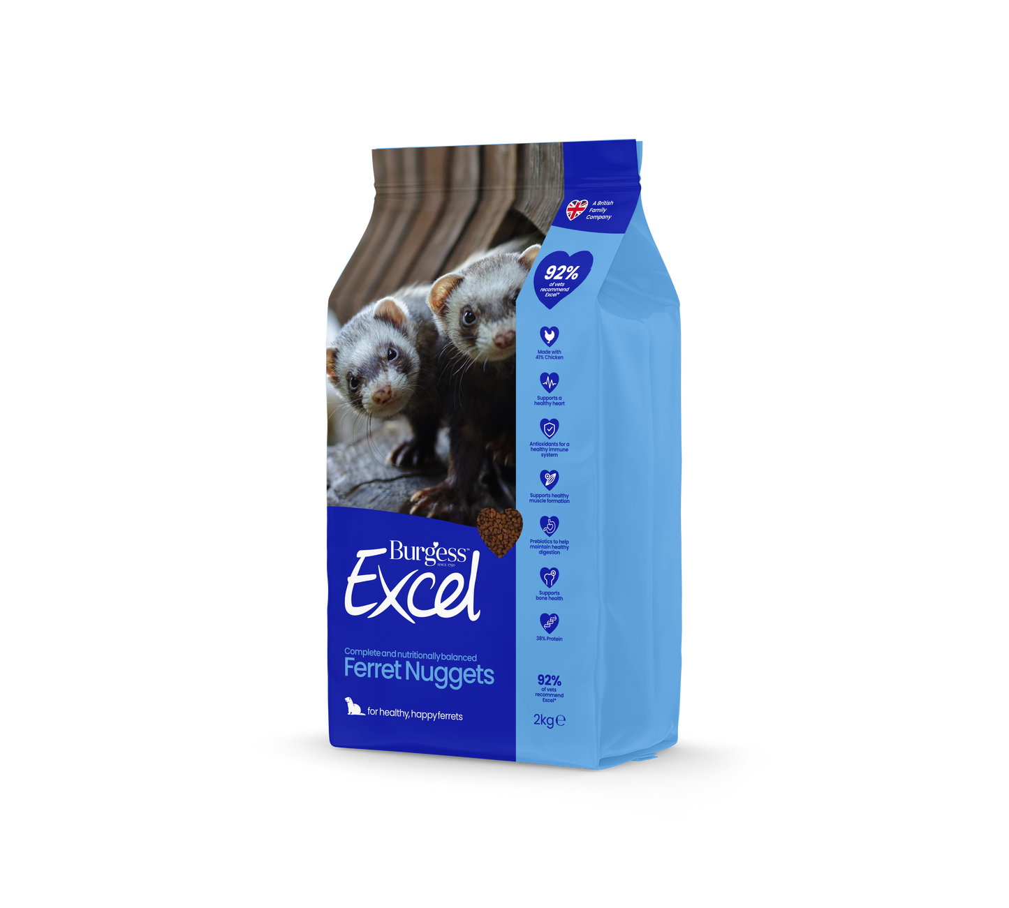 Burgess Excel Complete Nutritionally Balance Ferret Nuggets