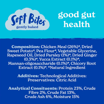 Forthglade Functional Digestive Health Natural Soft Bites Dog Treats - Ginger, Parsley & Chicory