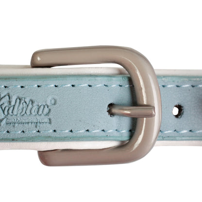 Cath Kidston London People PU Leather Blue Bow Tie Dog Collar