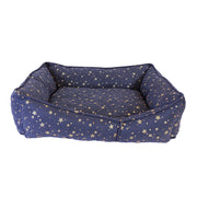 Starry Nights Star Sofa Dog Bed - Navy
