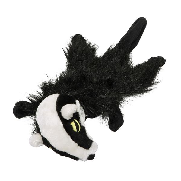 Forest Critters Plush & Soft Badger No Stuffing Dog Toy