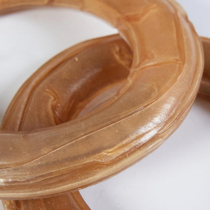 Tasty and Meaty Rawhide Pressed Ring Adult Dog Treats