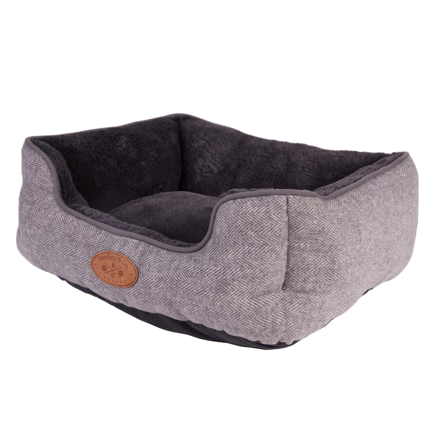 Banbury & Co Herringbone Square Dog Bed