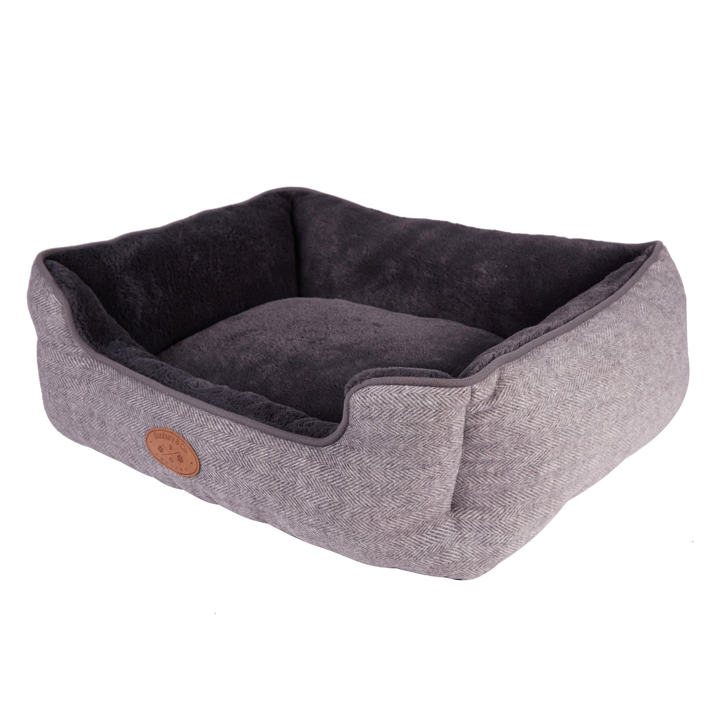 Banbury & Co Herringbone Square Dog Bed