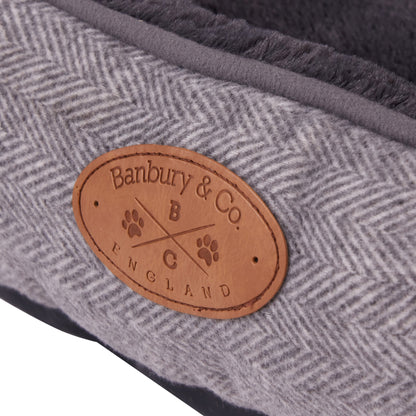 Banbury & Co Herringbone Square Dog Bed