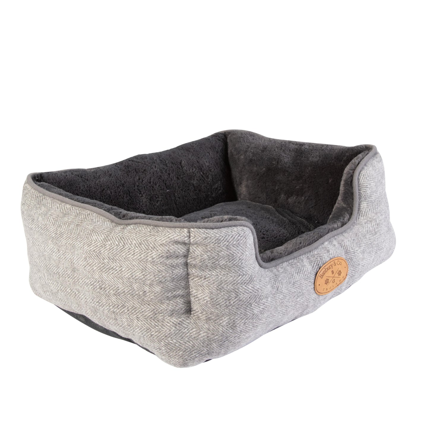 Banbury & Co Herringbone Square Dog Bed