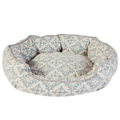 Dream paws Scalloped Grey Pet Bed