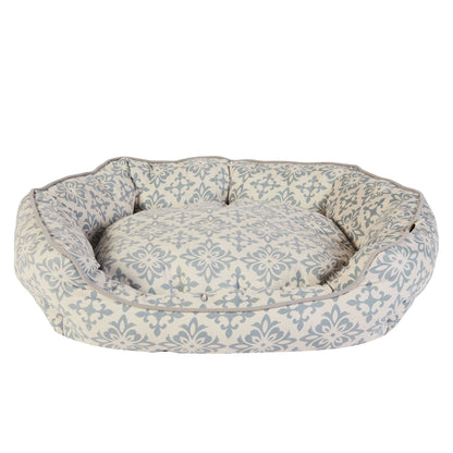 Dream paws Scalloped Grey Pet Bed