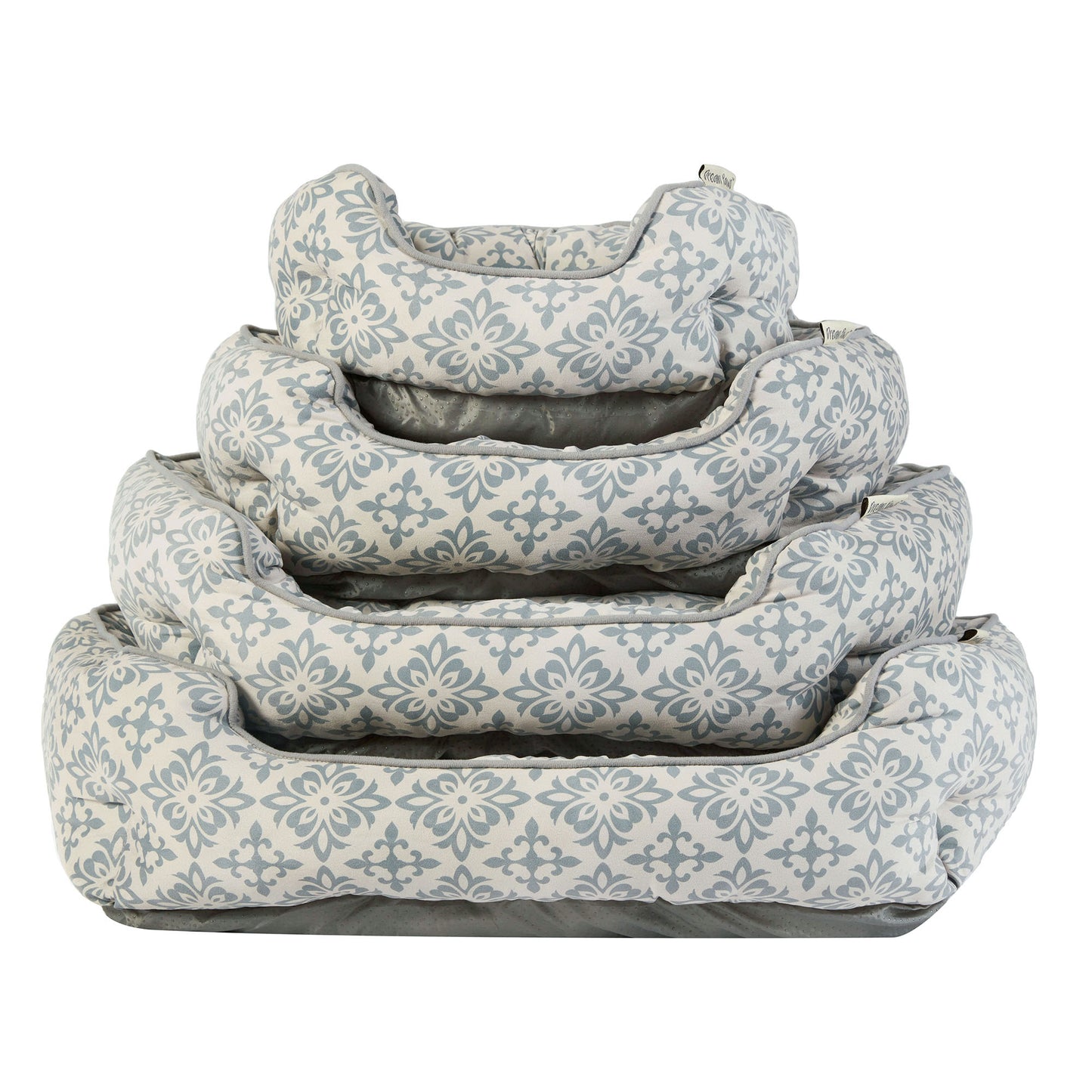 Dream paws Scalloped Grey Pet Bed