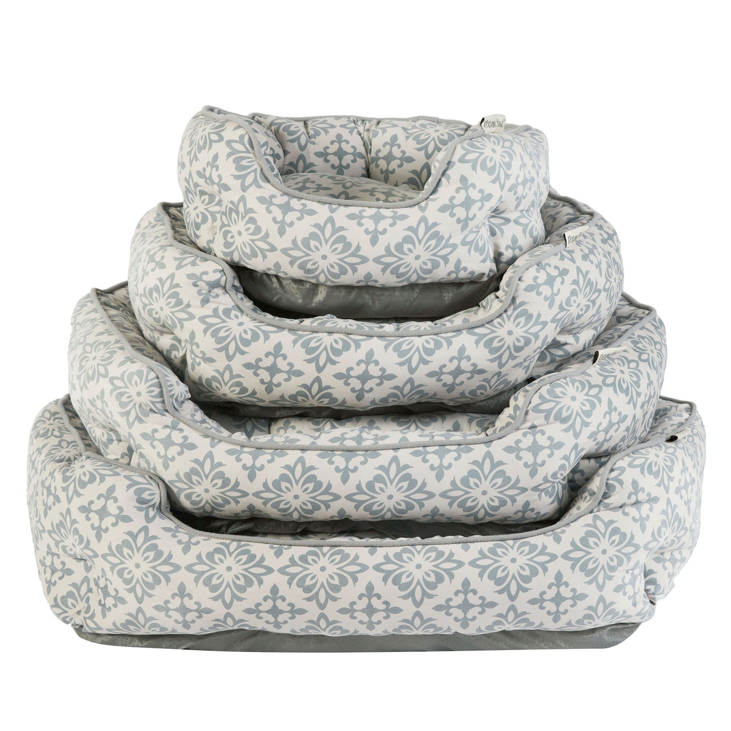 Dream paws Scalloped Grey Pet Bed