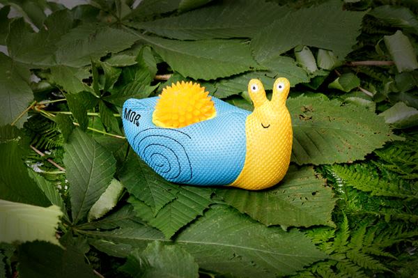 Ministry of Pets Sally the Snail 2 in 1 Squeaker Dog Toy