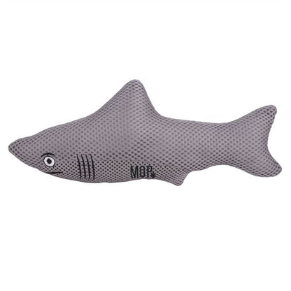 Ministry of Pets Sidney the Shark Squeaky Plush Dog Toy