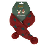Pet Brands Christmas Festive Collection Tree Print Dog Scarf