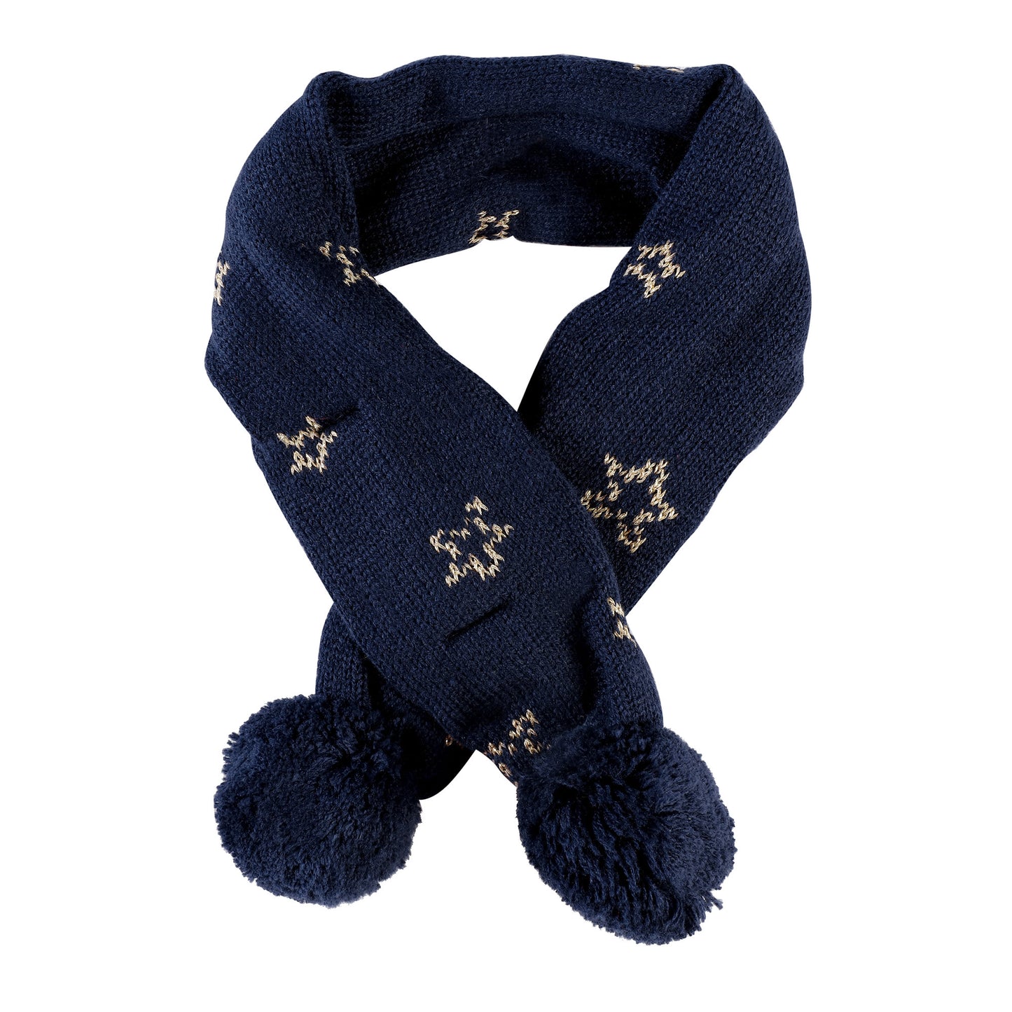 Starry Nights Gold Star Print Dog Scarf