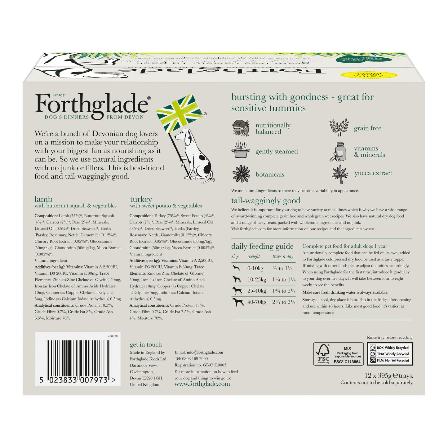 Forthglade Complete Adult Grain-free Duo Lamb & Turkey