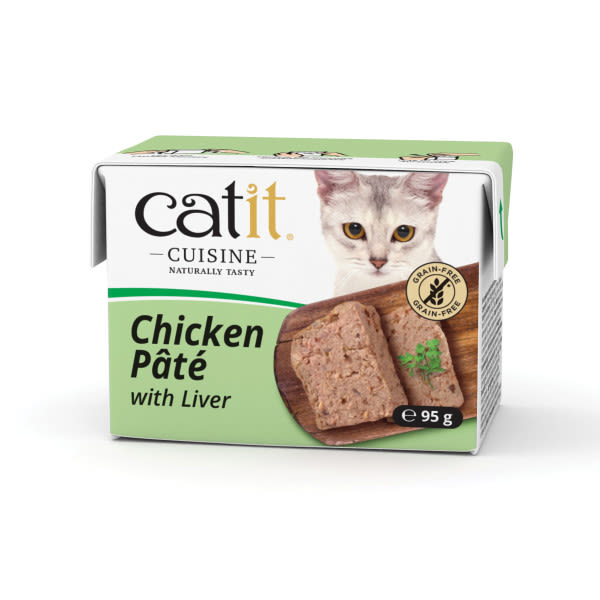 Catit Catit Cuisine Pate Liver Chicken Adult Wet Cat Food pet food packaging