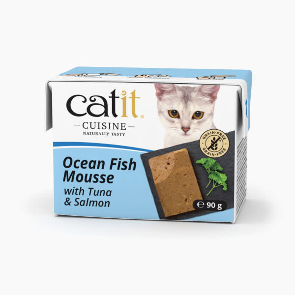 Catit Catit Cuisine Ocean Mousse Chicken Salmon Tuna Adult Wet Cat Food pet food packaging