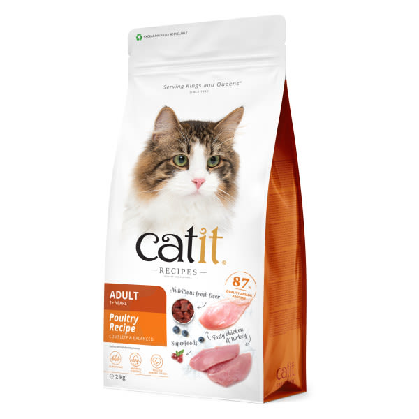Catit Recipes Dry Adult Cat Food Poultry