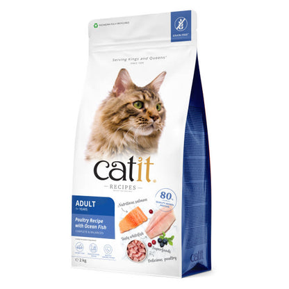 Catit Recipes Dry Adult Cat Food Ocean Fish